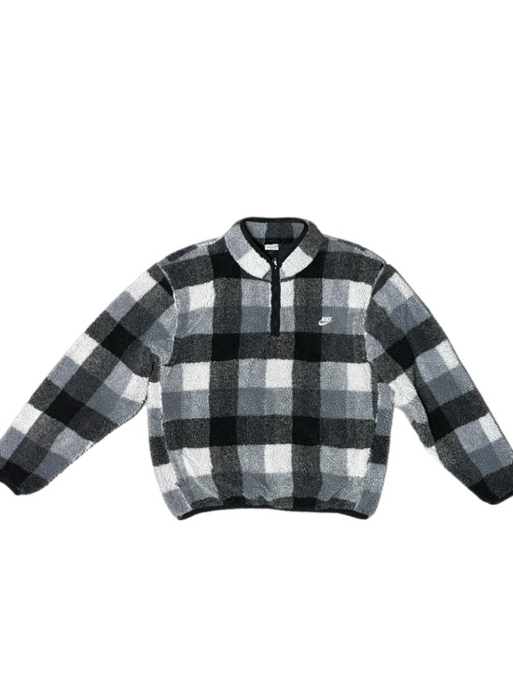 Like New! Nike Winterized Checkered Fleece Quarter Zip